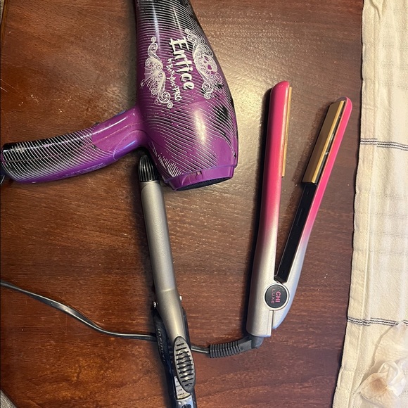 Chi straighter, Babyliss Pro hair dryer, Conair curling iron - Picture 1 of 1